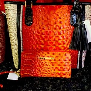 Beautiful orange croco handbag